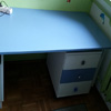 biurko dla dcieci jasny niebieski